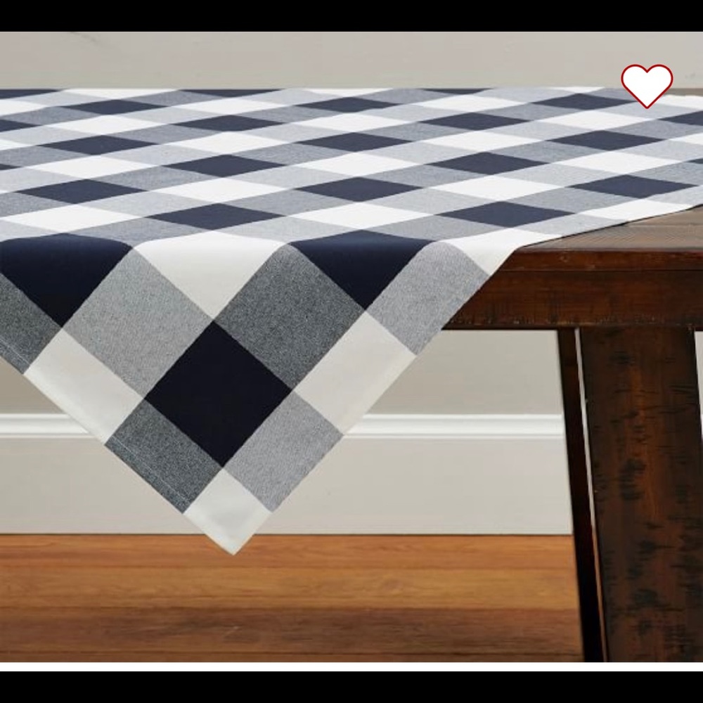 Pottery Barn Buffalo plaid Table Throw